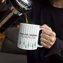 Gift For Grandpa,Grandpa - Grandkids,Gift For Father,Fishing,Icon,Adorable - Reel Cool Dad Grandpa - Personalized White Edge-to-Edge Mug