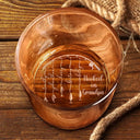 Gift For Father,Gift For Grandpa,Fishing,Non-Eng,Icon,Proud - Reel Cool Dad Grandpa - Personalized Engraved Whiskey Glass