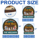 Top Market, Pet Couple, Patio, Playful, Outdoor Decor, Pet Lovers, Gift For Couples, Vector - Relax Unwind You're On Patio Time - Personalized Custom Shaped Wood Sign
