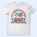 Gift For Yourself,Gift For Women,Gift For Men,Retirement,Beach - Retro Beach The Legend Has Retired - Personalized T Shirt
