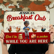 Funny, Farm, Gift For Wife, Gift For Yourself, Gift For Women - Rise And Shine Mother Cluckers - Personalized Classic Metal Signs