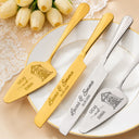 Romantic, Gift For Couples, Wedding, Icon - Romantic Couple Wedding Icon - Personalized Cake Cutting Set