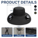 Gift For Grandpa,Gift For Father,Gardening,Happy - My Favorite People Call Me Papa - Personalized Solar Fan Hat