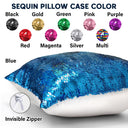 My Grandkids - Birthday, Loving Gift For Dad, Mom, Papa, Nana, Grandpa, Grandma - Personalized Sequin Pillow, Mermaid Sequin Cushion Magic Reversible Throw Pillow