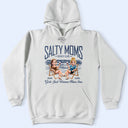 Beach,Summer,Gift For Bestie,Humorous,Vector - Salty Mom Beach Club - Personalized T Shirt