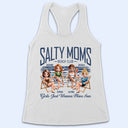 Beach,Summer,Gift For Bestie,Humorous,Vector - Salty Mom Beach Club - Personalized T Shirt