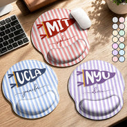Gift For Yourself,Gift For Women,Gift For Men,Non-Eng,Warp Text,Special Font,Proud - School Pennant Flag - Personalized Leather Mouse Pad