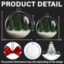 Sea Glass Family Christmas - Personalized 3D Acrylic Ball Ornament