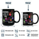 Gift For Father,Dad - Children,Dad - Sons,Dad - Daughters (Young),Dad - Daughters (Adult),Funny - Sharing Your DNA - Personalized Black Mug