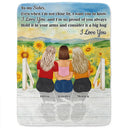 Gift For Sisters,Long Distance,Family,Happy - Sister Even When I'm Not Close By - Personalized Fleece Blanket, Sherpa Blanket