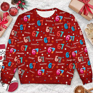 Gift For Kids,Gift For Grandkids,Gift For Men,Gift For Women,Funny - Six Seven Funny Slang - Personalized Unisex Ugly Sweater