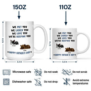 Dog Lovers, Dog Dad, Happy, Pet Lovers, Pet Dad - Sleeping Dog I Love You Dad - Personalized Mug