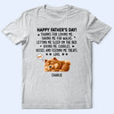 Pet Lovers,Pet Dad,Dog Lovers,Dog Dad,Happy,Gift For Father - Sleeping Dog Thanks For Loving Me - Personalized T Shirt