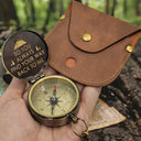 Christian,Gift For Yourself,Gift For Men,Gift For Women,Happy - So You Always Find Your Way Back To Me - Personalized Engraved Brass Compass
