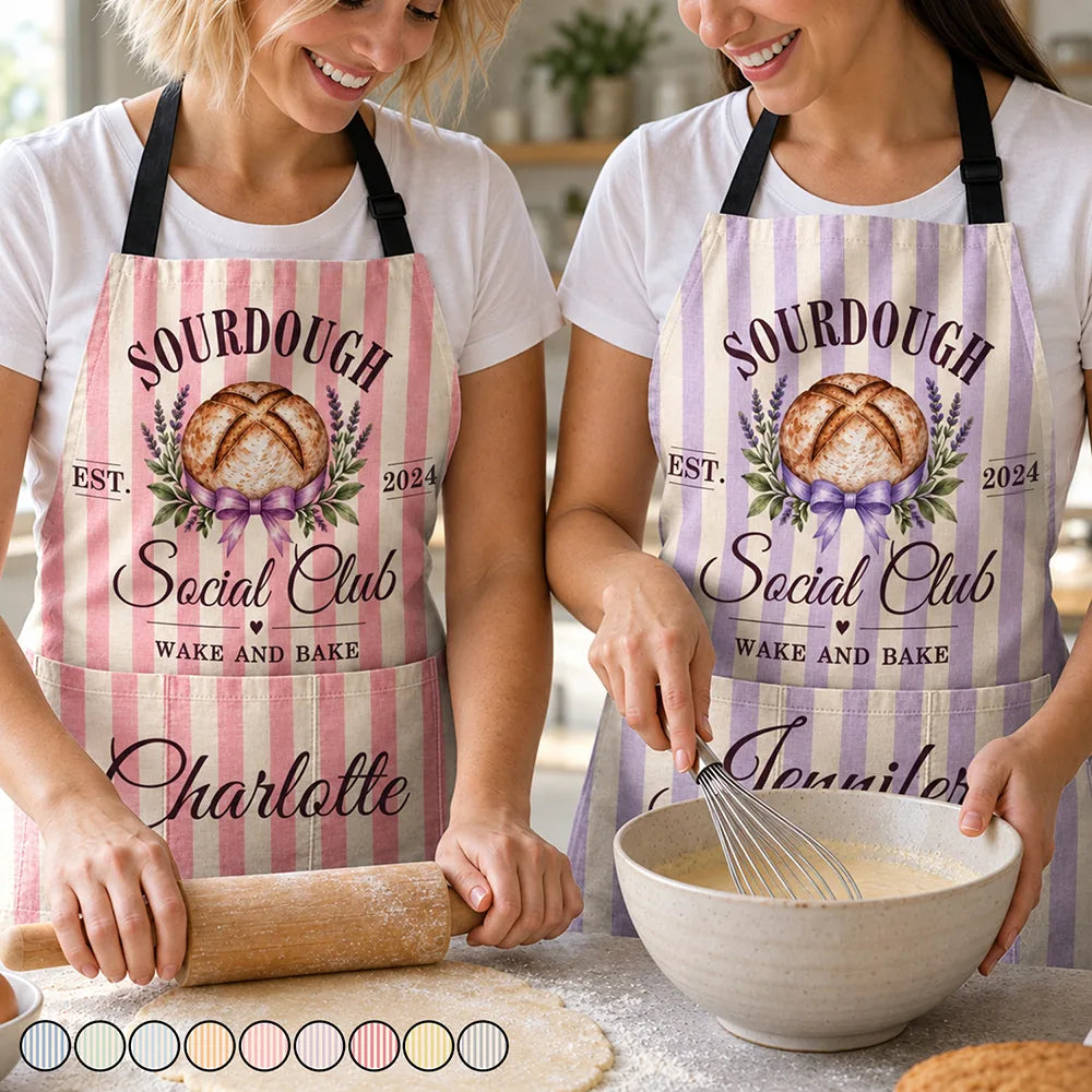 Sourdough Social Club Wake And Bake - Personalized Apron