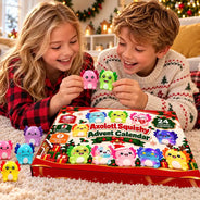 Adorable,Christmas,Gift For Kids,No Custom - Squishy Axolotl Gift For Kids - Personalized Festive Christmas Countdown Advent Calendar