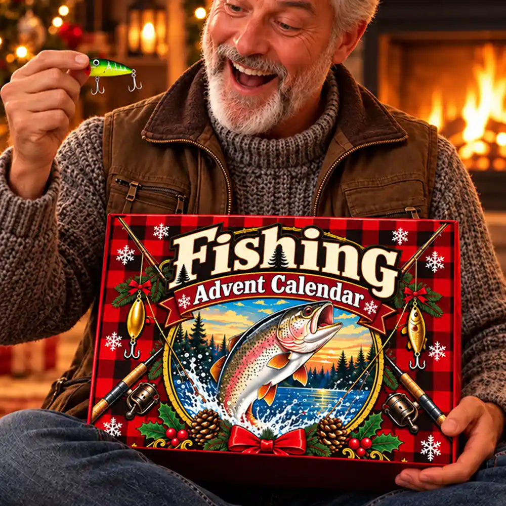 Squishy Fishing Gift For Husband And Son, Daughter - Christmas Countdown Advent Calendar