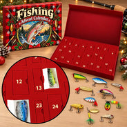Adorable, Christmas, Gift For Couples, Gift For Him, Gift For Husband, No Custom - Squishy Fishing Gift For Husband And Son, Daughter - Personalized Christmas Countdown Advent Calendar