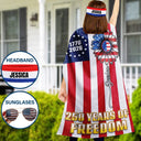 America 250th,Independence Day,Gift For Yourself,Proud,Custom Text - Stars And Stripes 1776 2026 America Freedom - Personalized Costume Cape