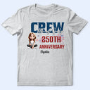 America 250th,Family,Gift For Father,Gift For Mother,Gift For Husband,Gift For Wife,Happy,Independence Day,Gift For Yourself - Stars And Stripes 4th Of July Crew 250 Anniversary - Personalized T Shirt