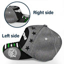 Gift For Father,Gift For Grandpa - Stars And Stripes Dad Kid Hand Grunge - Personalized Classic Cap