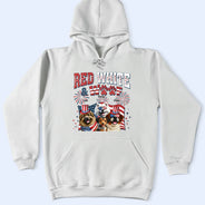 Stars And Stripes Red White & Woof - Personalized T Shirt