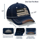 Gift For Father, Independence Day, Proud, Icon - Stars & Stripes American Dad Grandpa - Personalized Vintage Baseball Cap