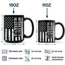 Gift For Father,Dad,Children - Stars & Stripes Dad Grandpa We Love You - Personalized Black Mug
