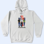 Independence Day,Sad - Stars & Stripes I'm Always With You - Personalized T Shirt