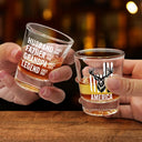 Gift For Father,Funny - Stars & Stripes Legend Husband Daddy Since - Personalized Shot Glass