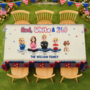 Independence Day,America 250th,Family,Happy,Gift For Yourself,Gift For Father,Gift For Mother - Stars & Stripes Red White And 250 - Personalized Tablecloth