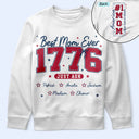Gift For Mother, Independence Day, Happy - Stars & Stripes #1 Mom - Personalized T Shirt