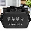 Gift For Husband,Gift For Yourself,Gift For Men,Gift For Grandpa,Gift For Father,Love - Stick Figure Best Dad Grandpa Ever - Personalized Lunch Bag, Cooling Tote