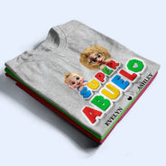 Gift For Father,Gift For Grandpa,Gaming,Top Market,Non-Eng,Vector,Confident - Super Dad Papa Arcade Retro 3D Effect - Personalized T Shirt