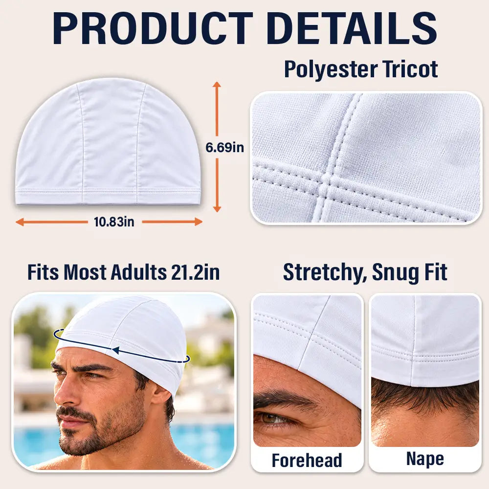 Christmas,Gift For Couples,Gift For Him,Gift For Husband,Humorous,Swimming,Vector - Swimmer, Birthday Gag Gift For Husband, Boyfriend, Him - Personalized Realistic Funny Bald Head Swim Cap