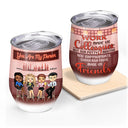 Work Made Us Colleagues Drink Friends - BFF Bestie Gift - Personalized Custom Wine Tumbler