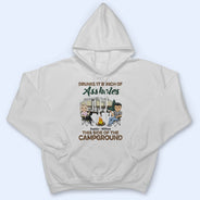 Drunkest This Side Of The Campground - Gift For Camping Friends - Personalized Custom T Shirt
