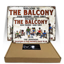 Patio Bar Together Is Our Favorite Place To Be Family - Backyard Sign - Personalized Custom Classic Metal Signs