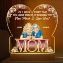 It Reminds You How Much We Love You - Birthday, Loving Gift For Mom, Mother, Grandma, Grandmother - Personalized Custom 3D Led Light Wooden Base