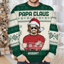 Front Family - Christmas, Funny Gift For Family, Couple, Dad, Mom, Grandpa, Grandma - Personalized Unisex Ugly Sweater