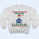 Flat Art - Christmas, Funny Gift For Family, Couple, Dad, Mom, Grandpa, Grandma - Personalized Sweatshirt