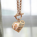 Custom Photo I'm Always With You - Memorial Gift For Family, Siblings, Friends, Dog Lovers, Cat Lovers - Personalized Heart Bracelet