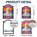 Custom Photo In Loving Memory Family Memorial Mom Grandma - Personalized Window Hanging Suncatcher Ornament