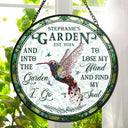 And Find My Soul Garden Floral Art - Personalized Stained Glass Window Hanging Suncatcher