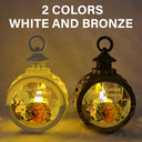 Christmas,Custom Photo,Sad,Family,Memorial,Continue Shopping - Custom Photo Memorial Although You Cannot See Me - Personalized Candlelight Lantern Ornament
