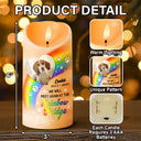 Memorial, Pet Lovers, Dog Lovers, Cat Lovers - Custom Photo A Piece Of My Heart Miss You Memorial - Personalized Flameless LED Candle