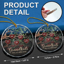 Gift For Grandparents - Grandkids Make Life More Grand Tree Of Hearts Grandma Grandpa - Personalized Glass Ornament