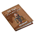 Travel,Gift For Yourself,Gift For Women,Gift For Men - Custom Photo Cartoon Portrait Just A Girl Who Loves Traveling - Personalized Passport Cover, Passport Holder
