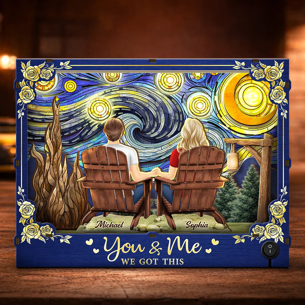 Couple You And Me We Got This Starlit Night - Personalized DIY Book Nook Kit