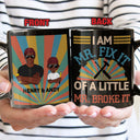 I'm Mr. Fix It - Gift For Father - Personalized Custom Black Mug